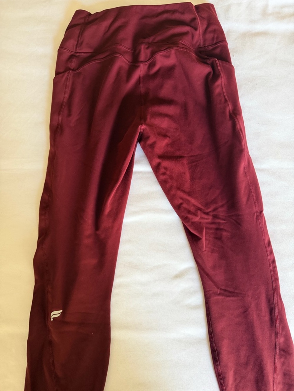 Fabletics Maroon High-Rise Leggings